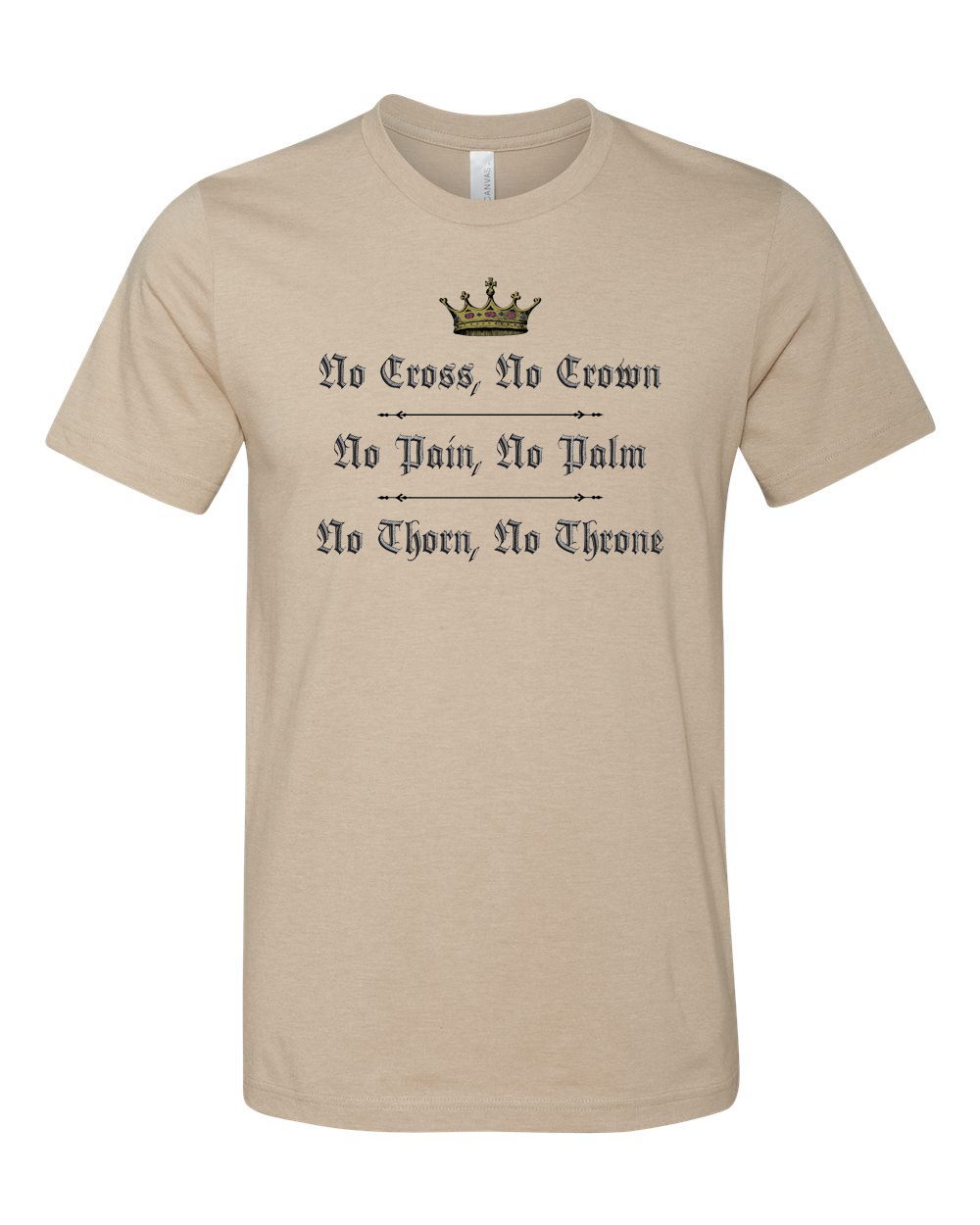 No Cross, No Crown t-shirt — A Pilgrim's Coffer Theology